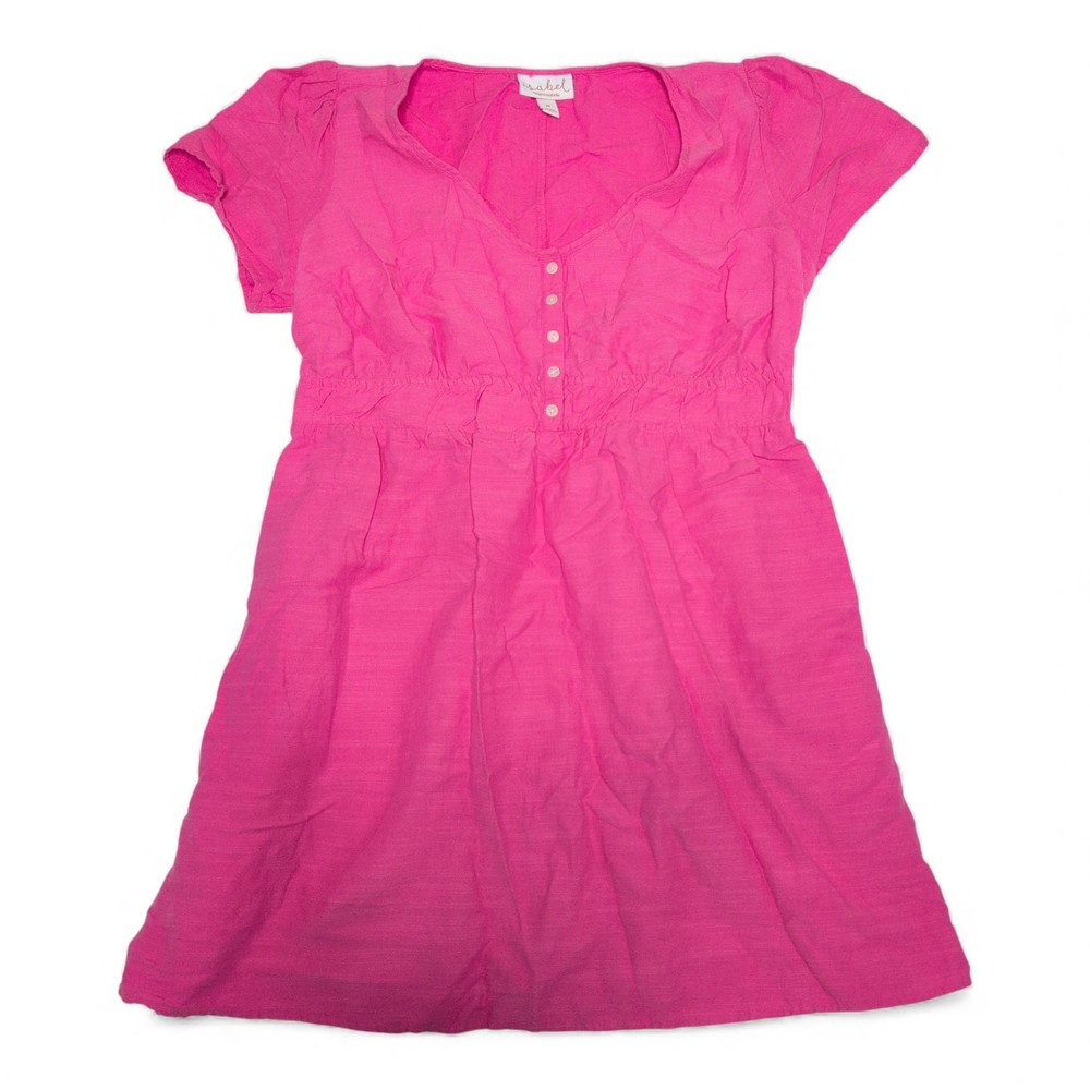 Ingrid + Isabel Pink Short Sleeve Empire‎ Waist Dress M